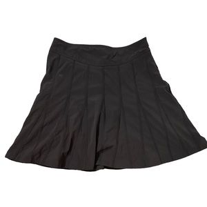 Athleta skort Black Seamed Athletic Mini Skirt & shorts 4 Workout Active pleated